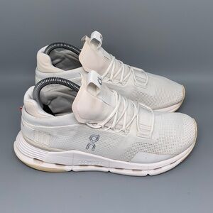 On Cloudnova White Cream Running Shoes Men’s Sz 7